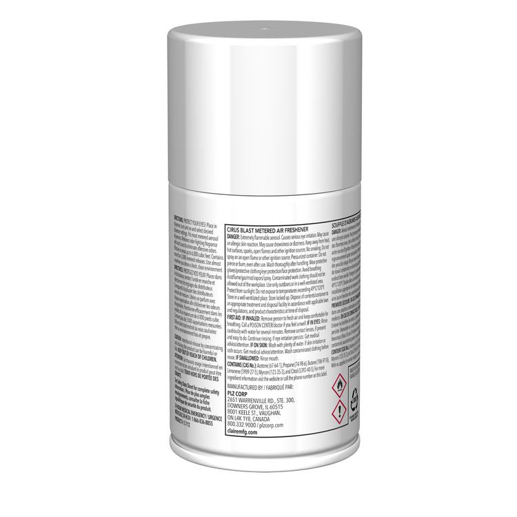 Metered Air Freshener, 7 oz Aerosol Spray, Citrus Blast, 12/Carton
