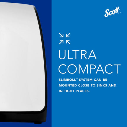Slimroll Manual Towel Dispenser, 12.65 x 13.02 x 7.18, White