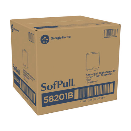 SofPull CenterPull Hand Towel Dispenser, 10.13 x 10.58 x 11.33, Black