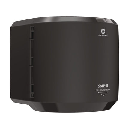 SofPull CenterPull Hand Towel Dispenser, 10.13 x 10.58 x 11.33, Black