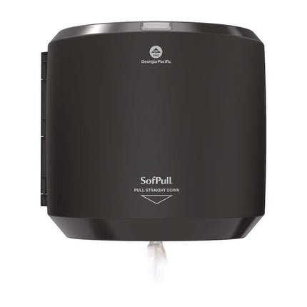 SofPull CenterPull Hand Towel Dispenser, 10.13 x 10.58 x 11.33, Black