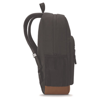 Re:Fresh Machine Washable Backpack, Fits Devices Up to 15.6", 11.4 x 5.25 x 17.5, Dark Gray