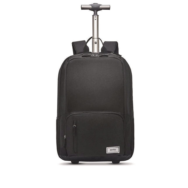 Bleecker Recycled Rolling Backpack, Fits Devices Up to 15.6", 12.5 x 8 x 19, Dark Gray
