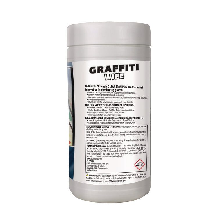 Graffiti Wipe, 1-Ply, 12 x 9.5, Mild Scent, Purple, 6/Carton