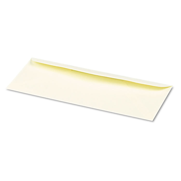 25% Cotton #10 Business Envelope, Commercial Flap, Gummed Closure, 4.13 x 9.5, Ivory, 250/Box