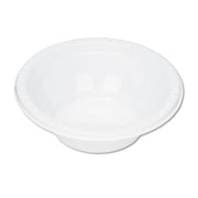 Plastic Dinnerware, Bowl, 5 oz, White, 125/Pack