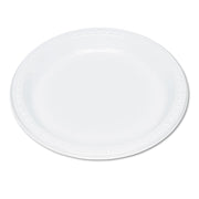 Plastic Dinnerware, Plates, 9" Dia, White, 500/Carton