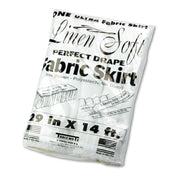 Table Set Linen-Like Table Skirting, Polyester, 29" X 14 Ft, White