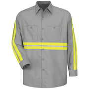 Red Kap® Long Sleeve Enhanced Visibility Industrial Work Shirt / SP14EG
