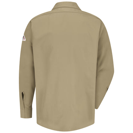 Bulwark® Men's Midweight FR Pocketless Concealed-Gripper Work Shirt / SLS2KH