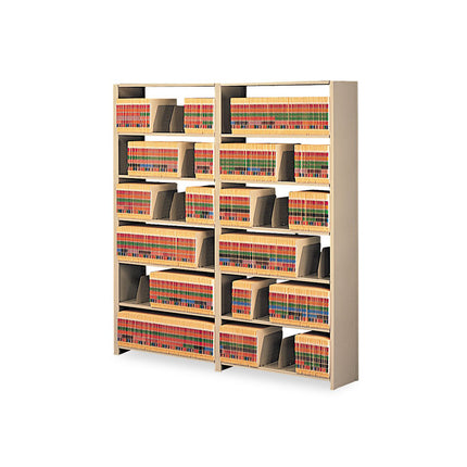 Snap-Together Steel Seven-Shelf Closed Starter Set, 48w X 12d X 88h, Sand