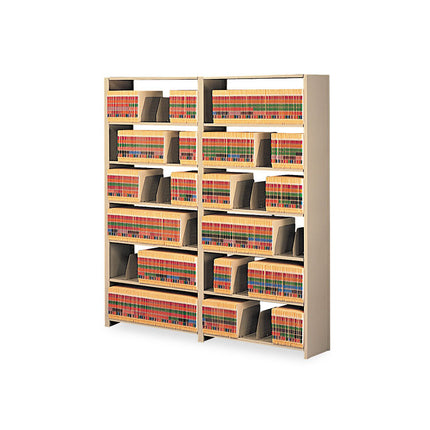 Snap-Together Seven-Shelf Closed Add-On Unit, Steel, 36w X 12d X 88h, Sand