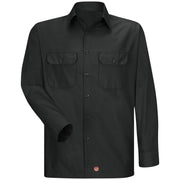 Red Kap® Men's Long Sleeve Solid Rip Stop Shirt / SY50BK