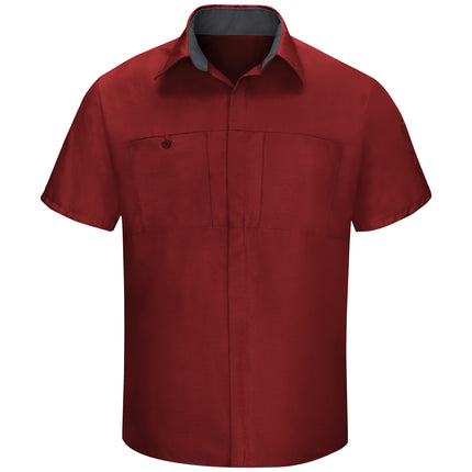 Red Kap® Men's Short Sleeve Performance Plus Shop Shirt With Oilblok Technology / SY42FC