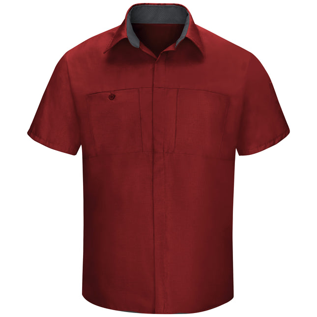 Red Kap® Men's Short Sleeve Performance Plus Shop Shirt With Oilblok Technology / SY42FC