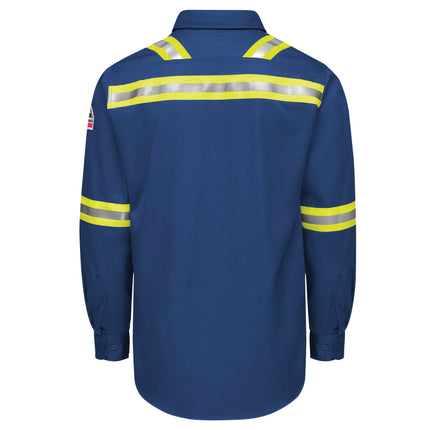 Bulwark® iQ Series Men’s Enhanced-Vis Midweight Comfort Woven Shirt / QS26RE