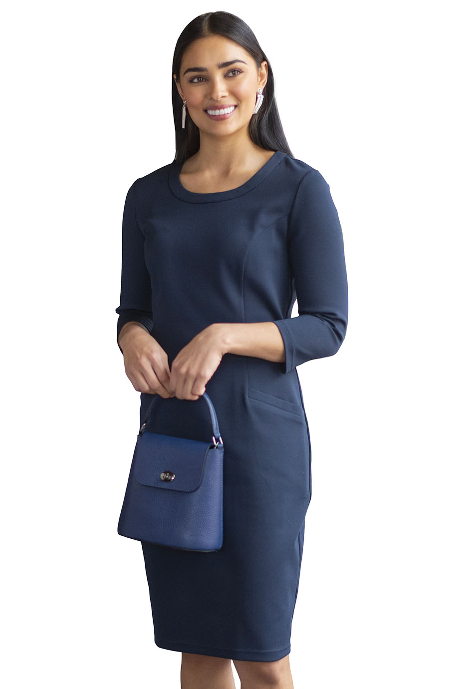 EDWARDS LADIES PONTE SHEATH DRESS