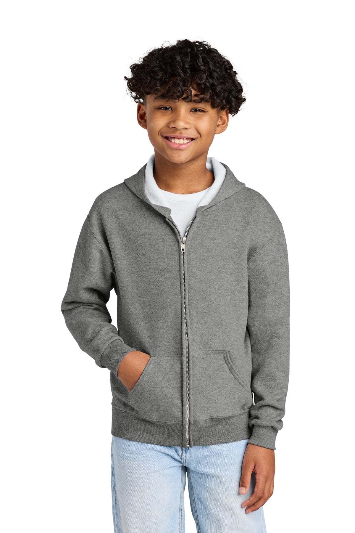 Jerzees® - Youth NuBlend® Full-Zip Hooded Sweatshirt  993B