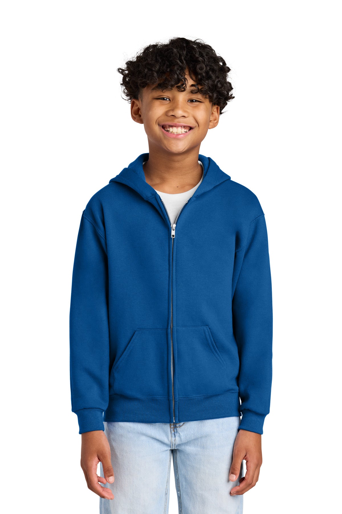 Jerzees® - Youth NuBlend® Full-Zip Hooded Sweatshirt  993B