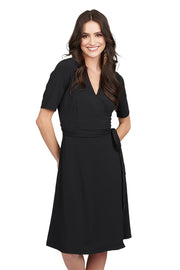 EDWARDS LADIES POINT GREY WRAP DRESS