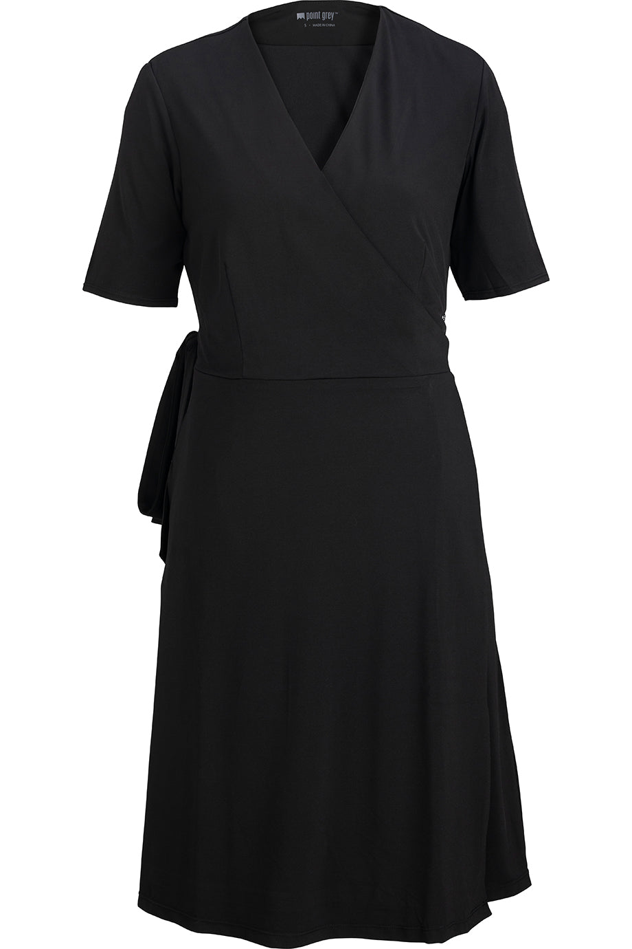 EDWARDS POINT GREY LADIES WRAP DRESS