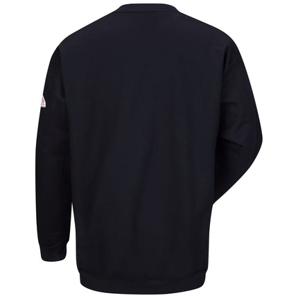 Bulwark® Men's Midweight FR Crewneck Pullover Sweatshirt / SEC2NV