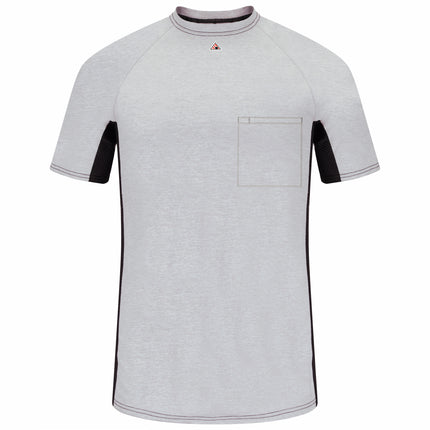 Bulwark® Men's FR Short Sleeve Base Layer with Concealed Chest Pocket / MPS4GY