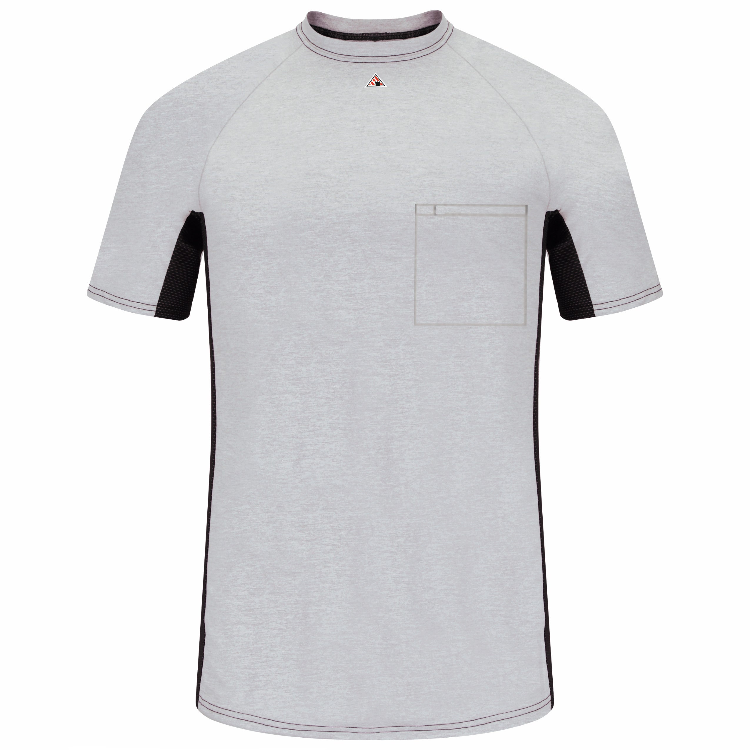 Bulwark® Men's FR Short Sleeve Base Layer with Concealed Chest Pocket / MPS4GY