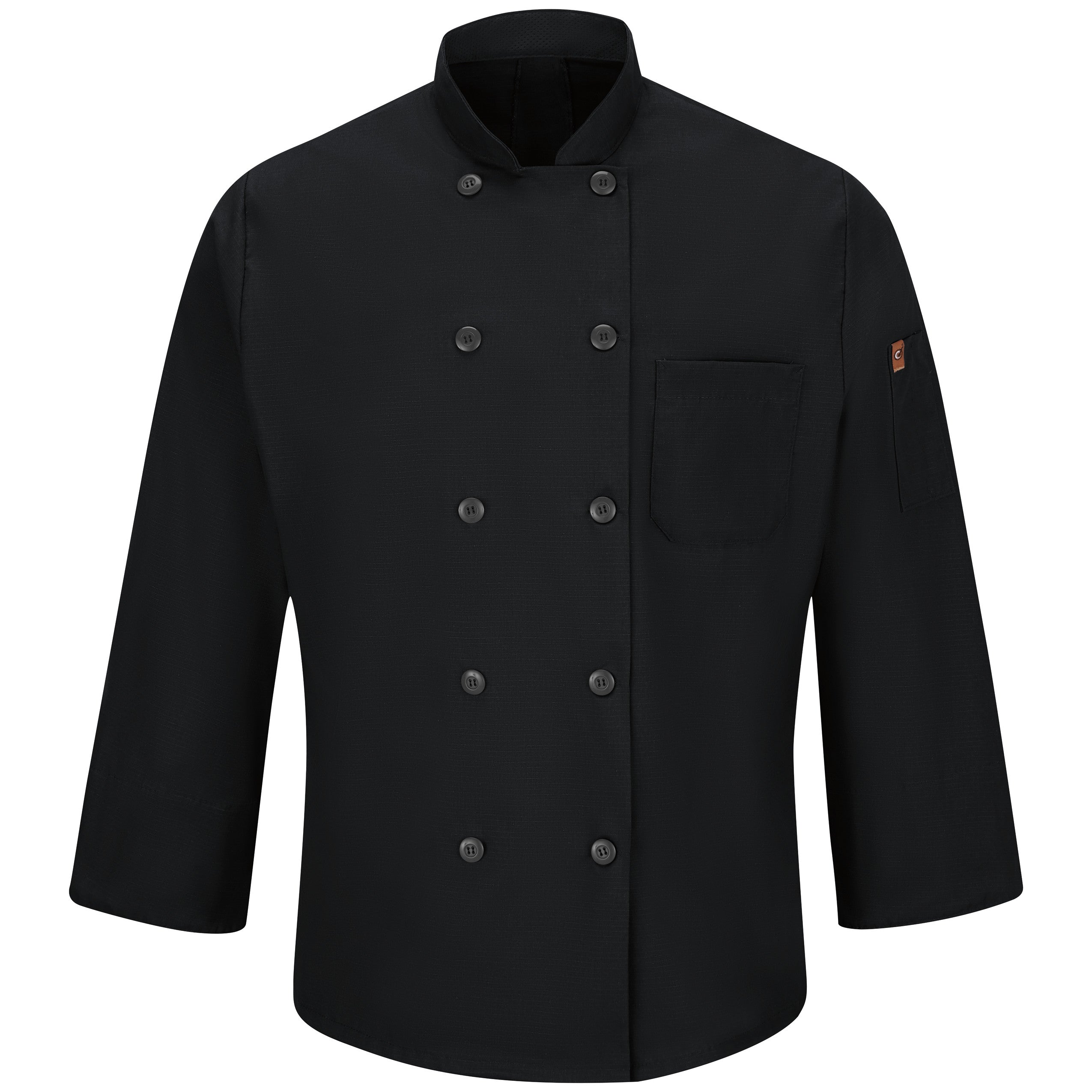 Red Kap® Men's Chef Coat with OilBlok + MIMIX® / 042XBK