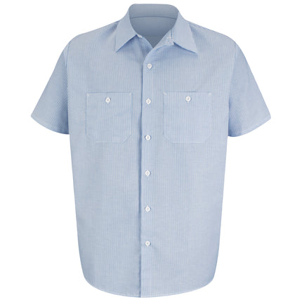 Red Kap® Men's Short Sleeve Industrial Stripe Work Shirt / SL20WB