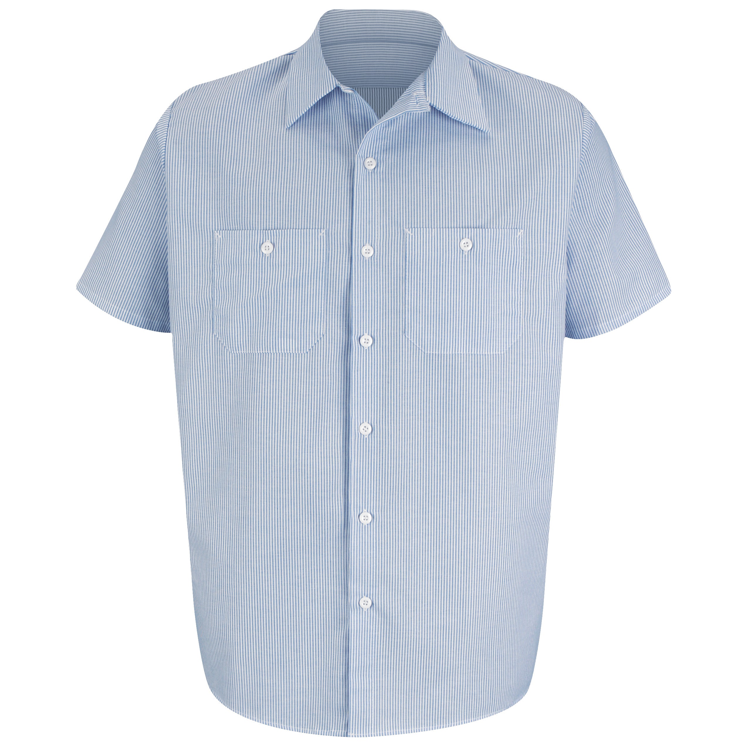 Red Kap® Men's Short Sleeve Industrial Stripe Work Shirt / SL20WB