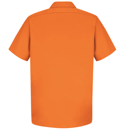 Red Kap® Men's Short Sleeve Wrinkle-Resistant Cotton Work Shirt / SC40OR