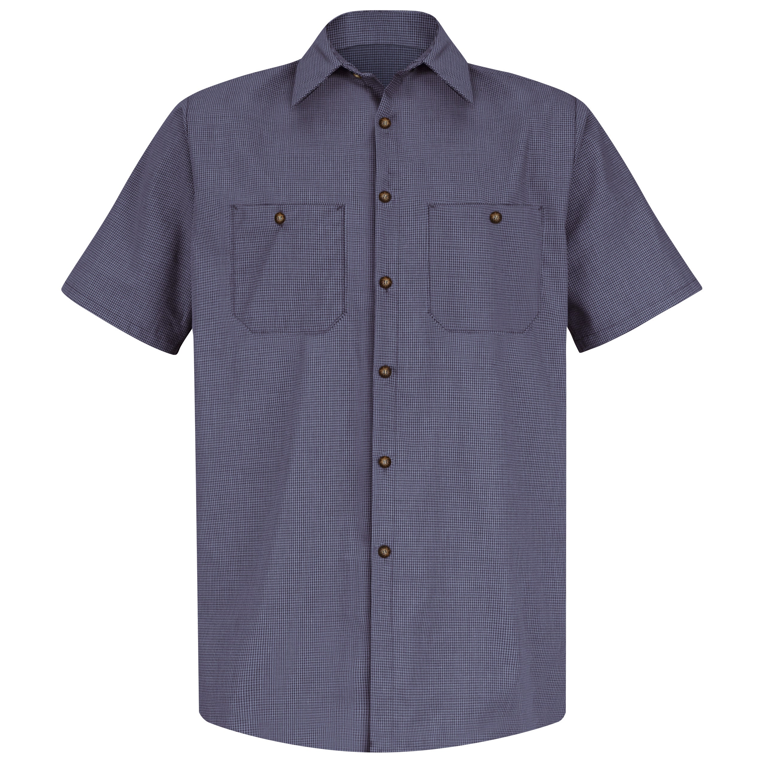 Red Kap® Men's Short Sleeve Microcheck Uniform Shirt / SP20EX