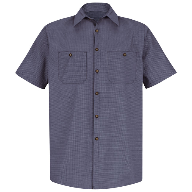 Red Kap® Men's Short Sleeve Microcheck Uniform Shirt / SP20EX