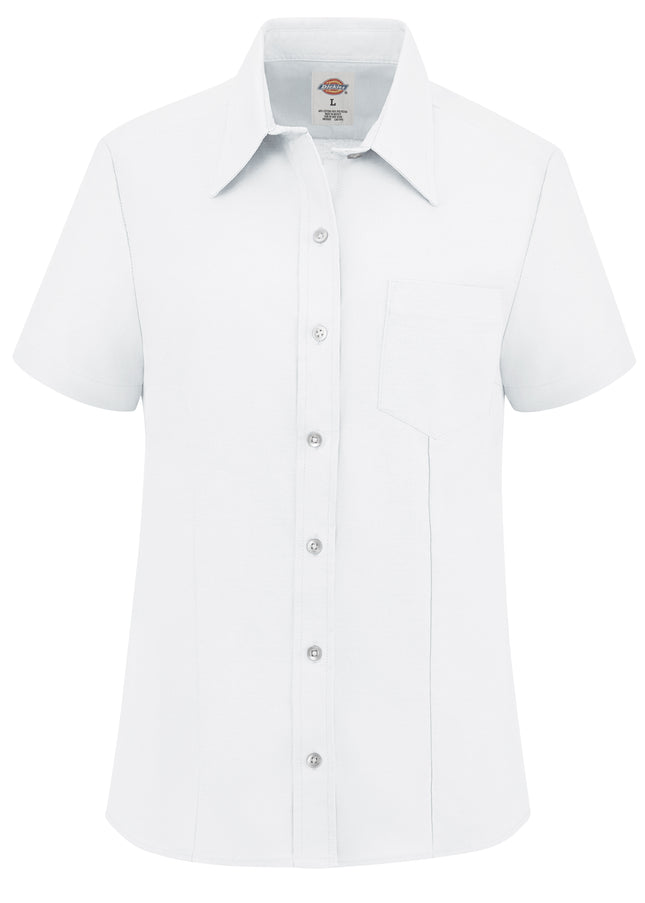 Dickies® Women's Short-Sleeve Stretch Oxford Shirt / S254WH