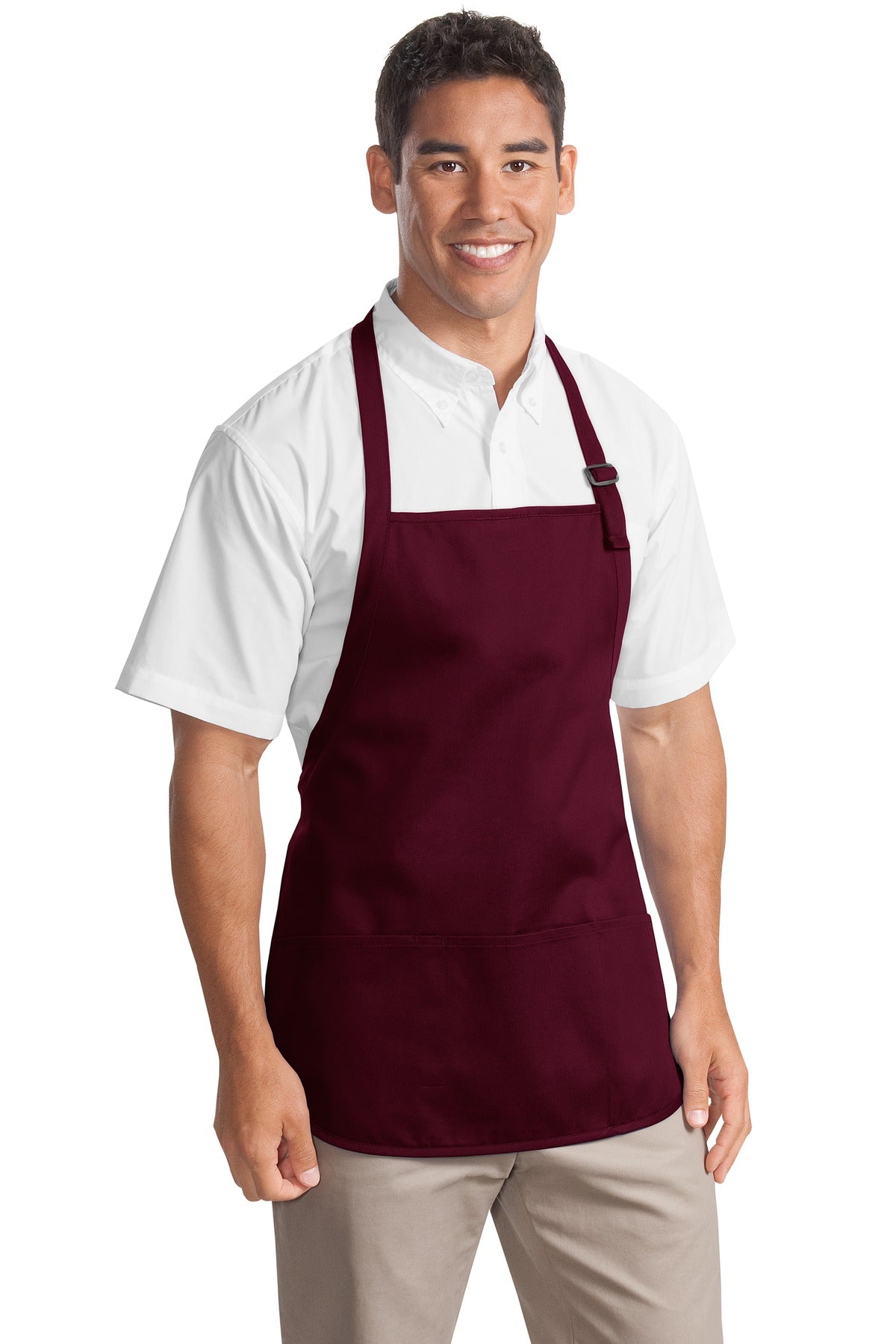 Port Authority® Medium-Length Apron with Pouch Pockets A510