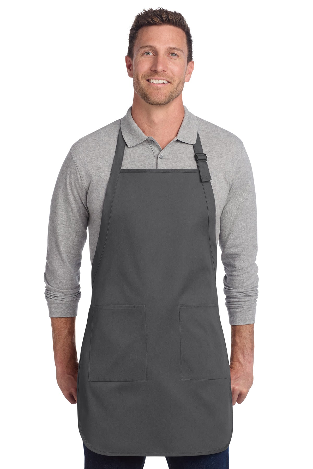 Port Authority ® Full-Length Two-Pocket Bib Apron A600