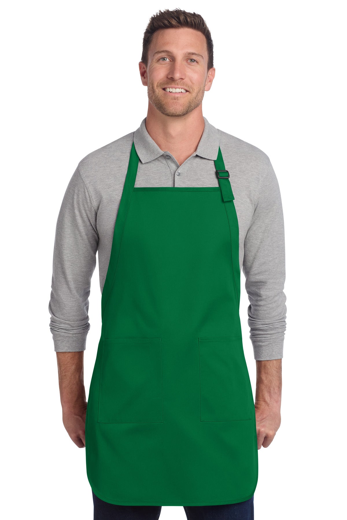 Port Authority ® Full-Length Two-Pocket Bib Apron A600