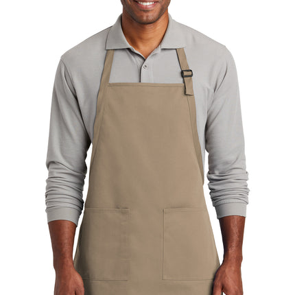 Port Authority  ® Full-Length Two-Pocket Bib Apron. A600