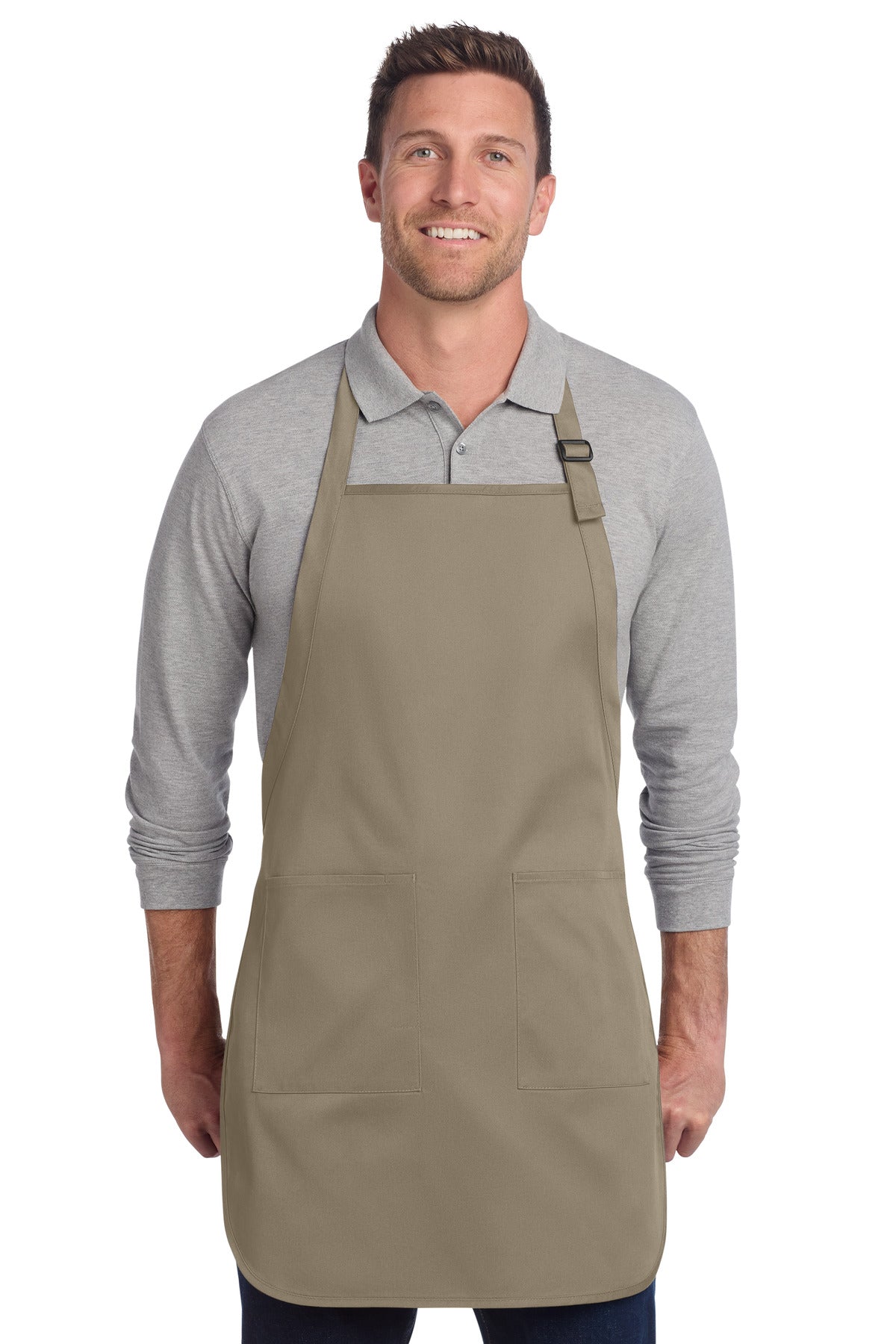 Port Authority ® Full-Length Two-Pocket Bib Apron A600