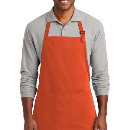 Port Authority  ® Full-Length Two-Pocket Bib Apron. A600