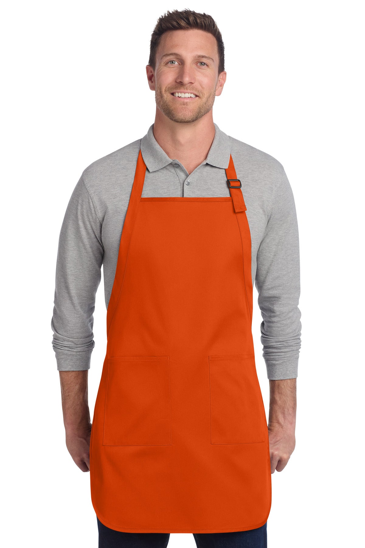 Port Authority ® Full-Length Two-Pocket Bib Apron A600