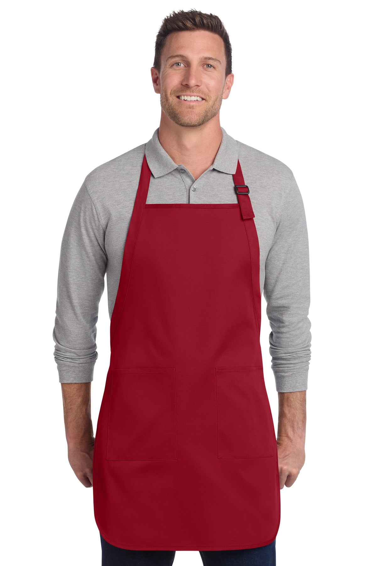 Port Authority ® Full-Length Two-Pocket Bib Apron A600