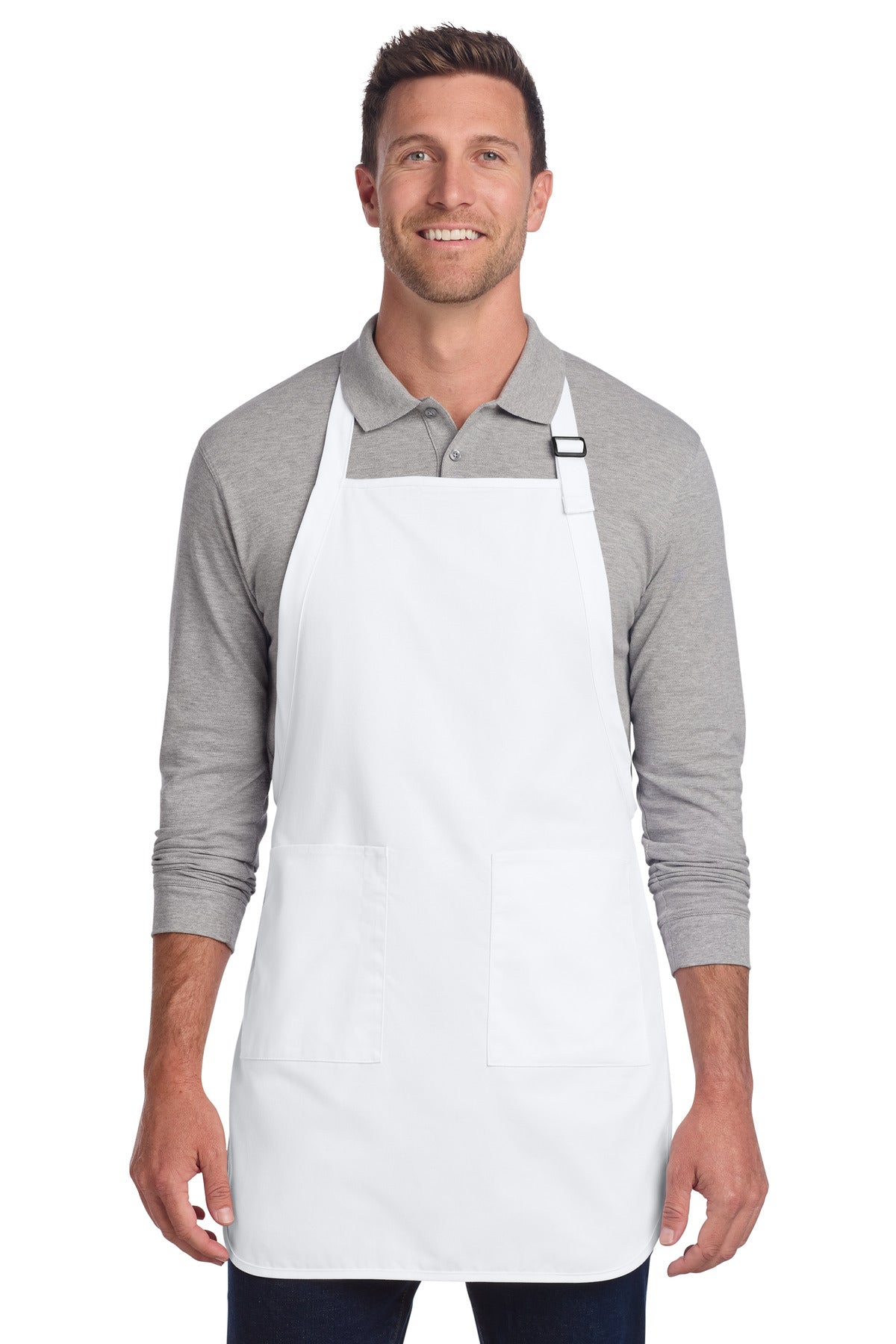 Port Authority ® Full-Length Two-Pocket Bib Apron A600