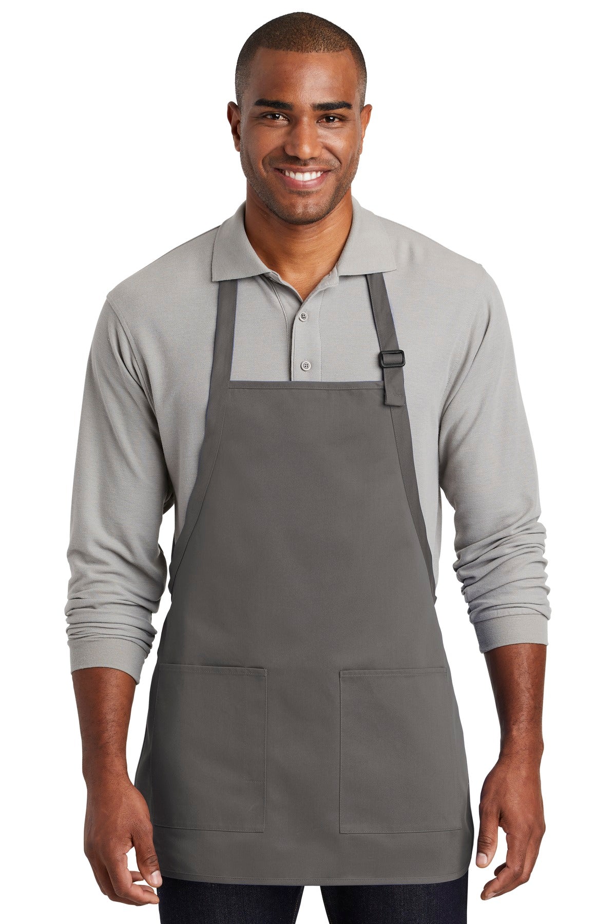 Port Authority ® Medium-Length Two-Pocket Bib Apron A601