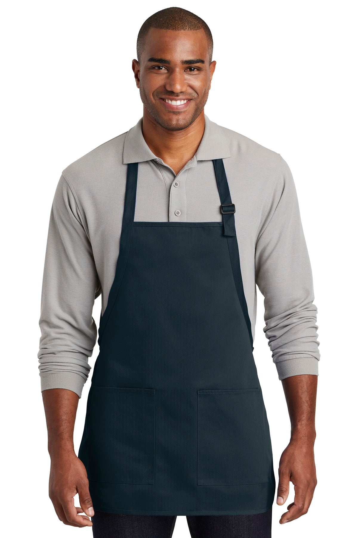 Port Authority ® Medium-Length Two-Pocket Bib Apron A601