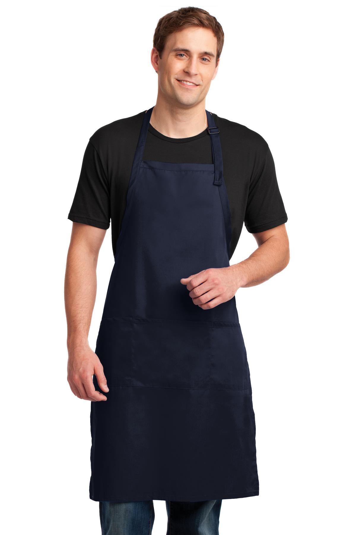 Port Authority® Easy Care Extra Long Bib Apron with Stain Release A700
