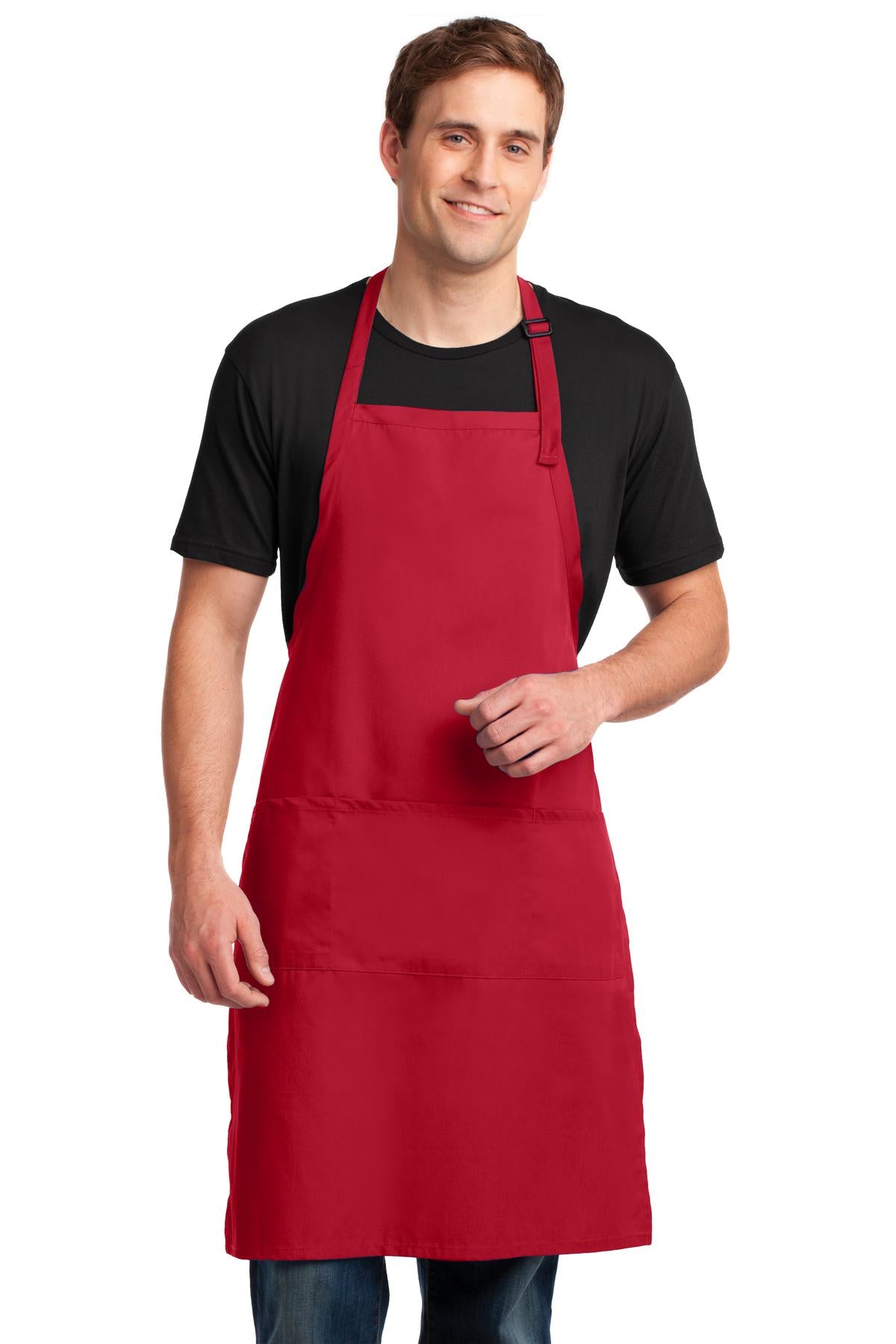 Port Authority® Easy Care Extra Long Bib Apron with Stain Release A700