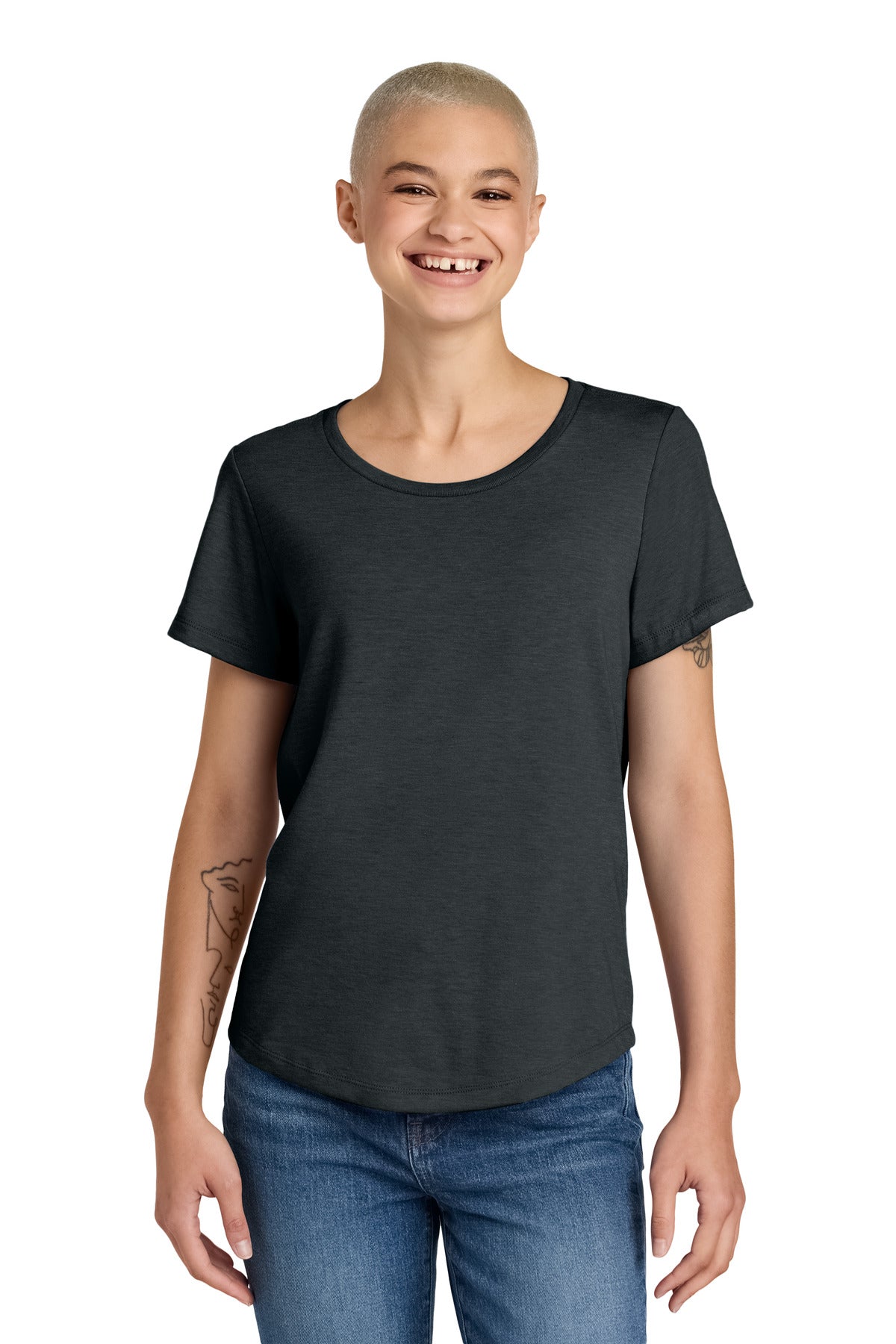 Allmade® Women's Relaxed Tri-Blend Scoop Neck Tee AL2015