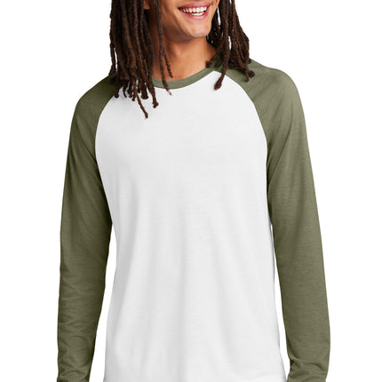 Allmade ® Unisex Tri-Blend Long Sleeve Colorblock Raglan AL6009